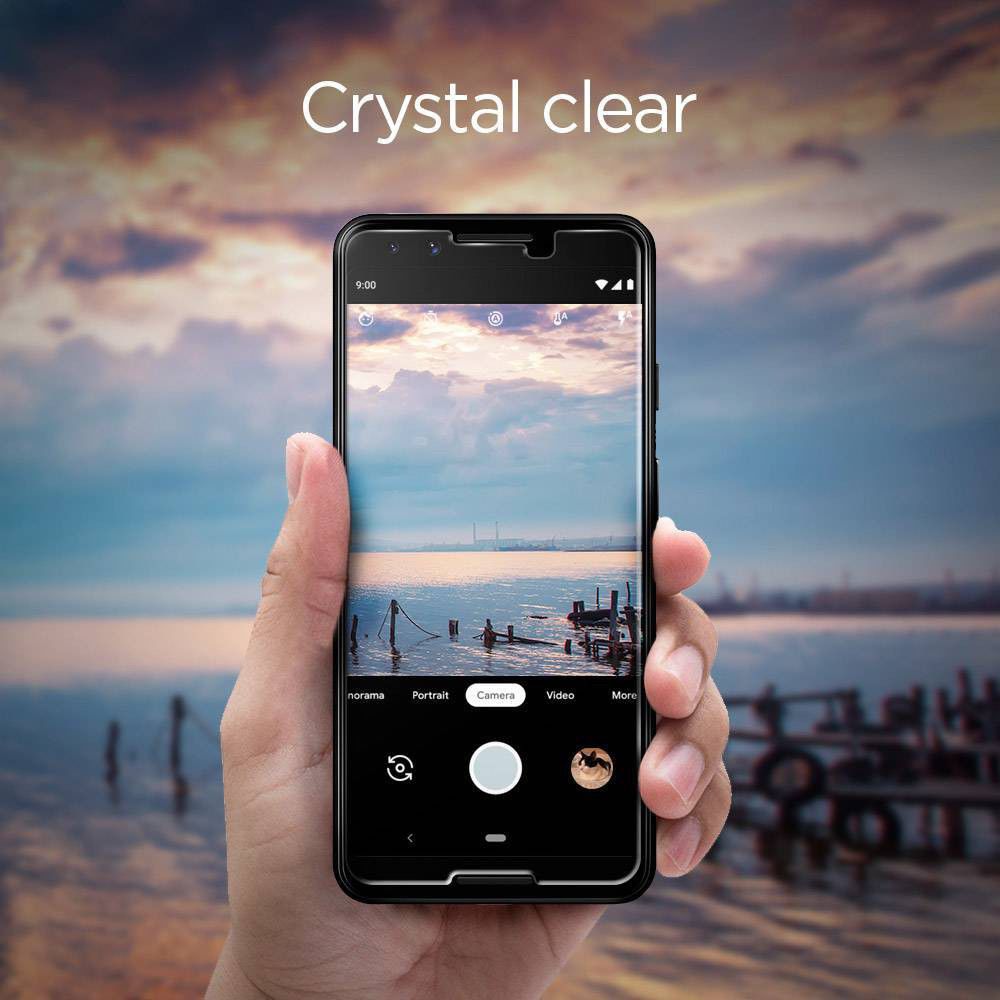 Spigen Google Pixel 3 Tempered Glass Screen Protector afbeelding 5