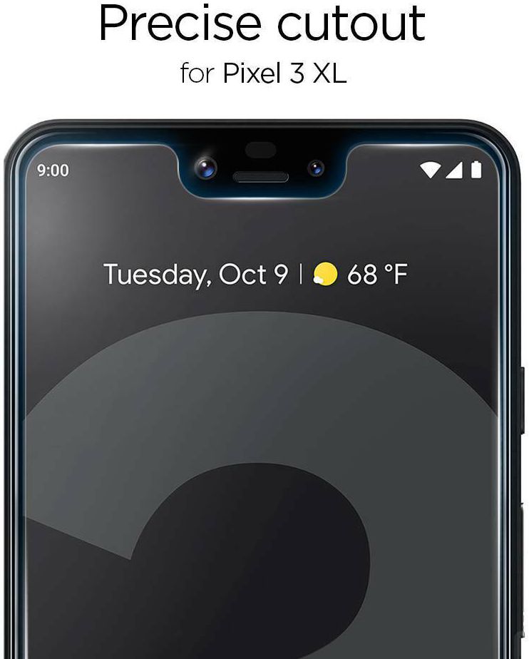 Spigen Google Pixel 3 XL Tempered Glass Screen Protector afbeelding 3