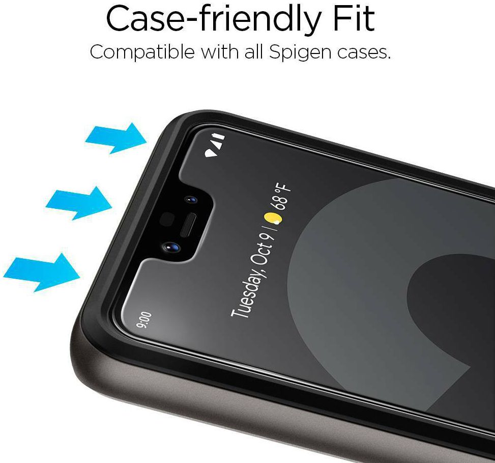 Spigen Google Pixel 3 XL Tempered Glass Screen Protector afbeelding 4
