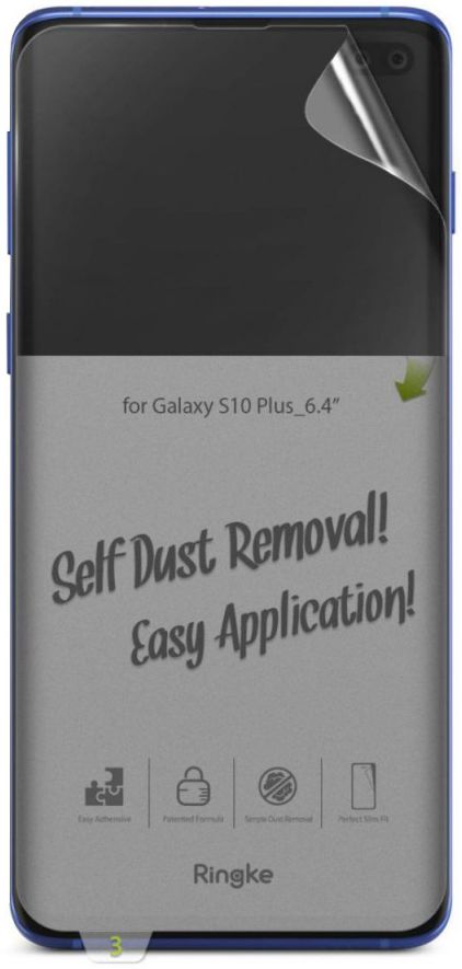 Ringke Dual Easy Samsung Galaxy S10 Plus Screen Protector (2-Pack) afbeelding 15