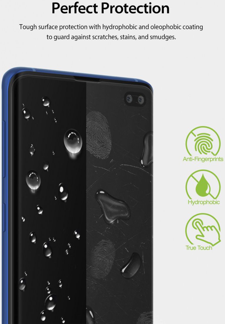Ringke Dual Easy Samsung Galaxy S10 Plus Screen Protector (2-Pack) afbeelding 10