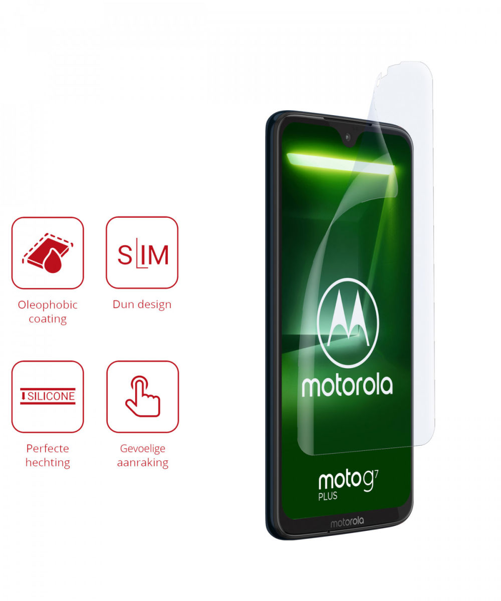Rosso Motorola Moto G7 Plus Ultra Clear Screen Protector Duo Pack afbeelding 2