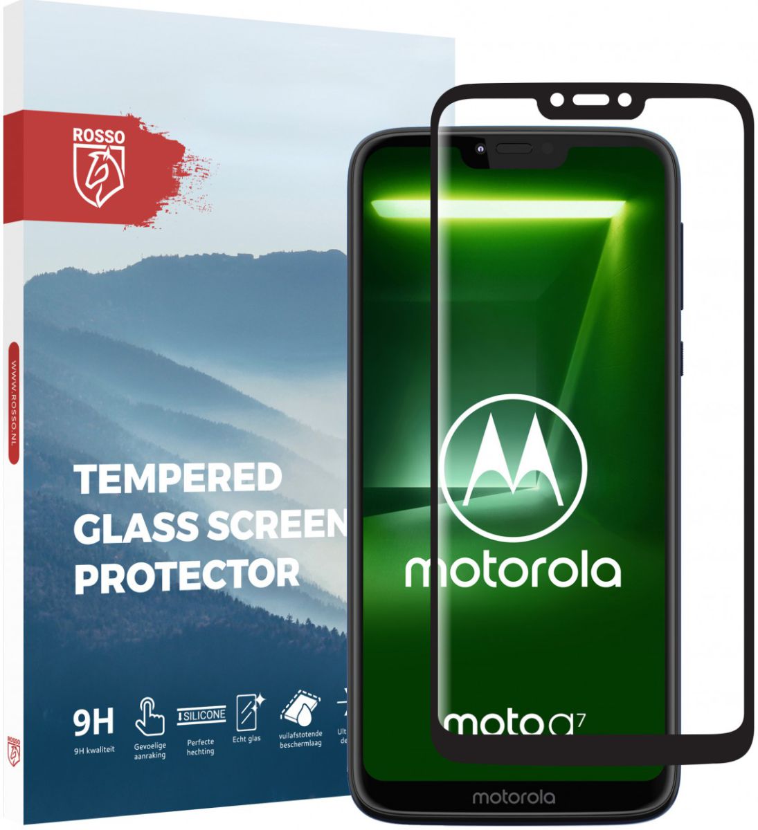 Rosso Motorola Moto G7 Power 9H Tempered Glass Screen Protector afbeelding 1