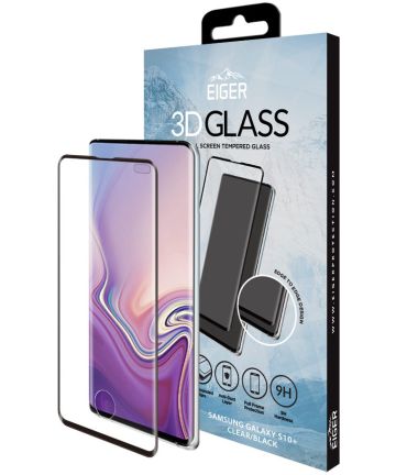 Eiger Samsung Galaxy S10 Plus Tempered Glass Screen Protector Gebogen Screen Protectors