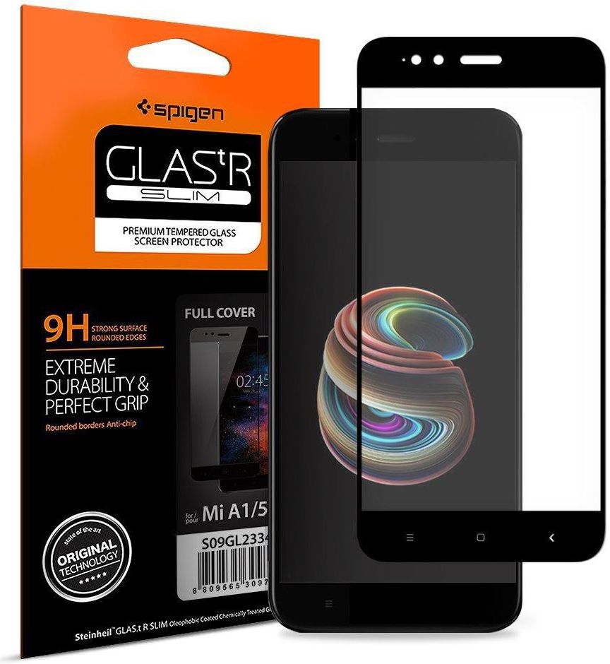 Spigen Full Cover Tempered Glass Screen Protector Xiaomi Mi A1