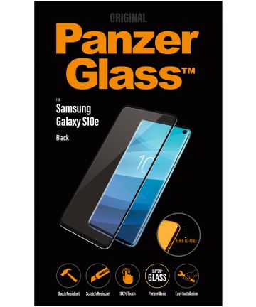 PanzerGlass Samsung Galaxy S10E Case Friendly Screenprotector Zwart Screen Protectors