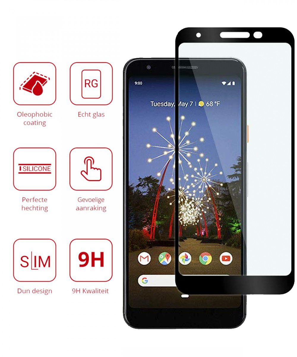 Rosso Google Pixel 3a 9H Tempered Glass Screen Protector afbeelding 2