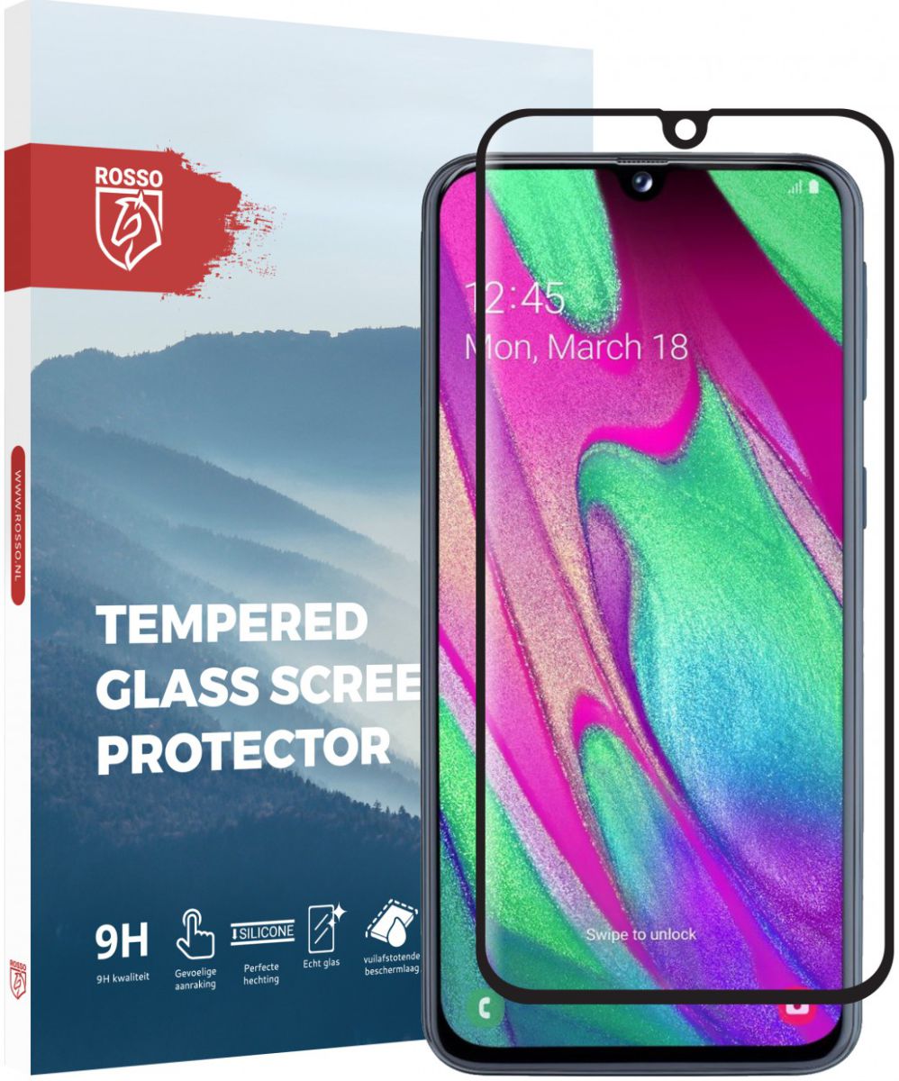 Rosso Samsung Galaxy A40 9H Tempered Glass Screen Protector afbeelding 1