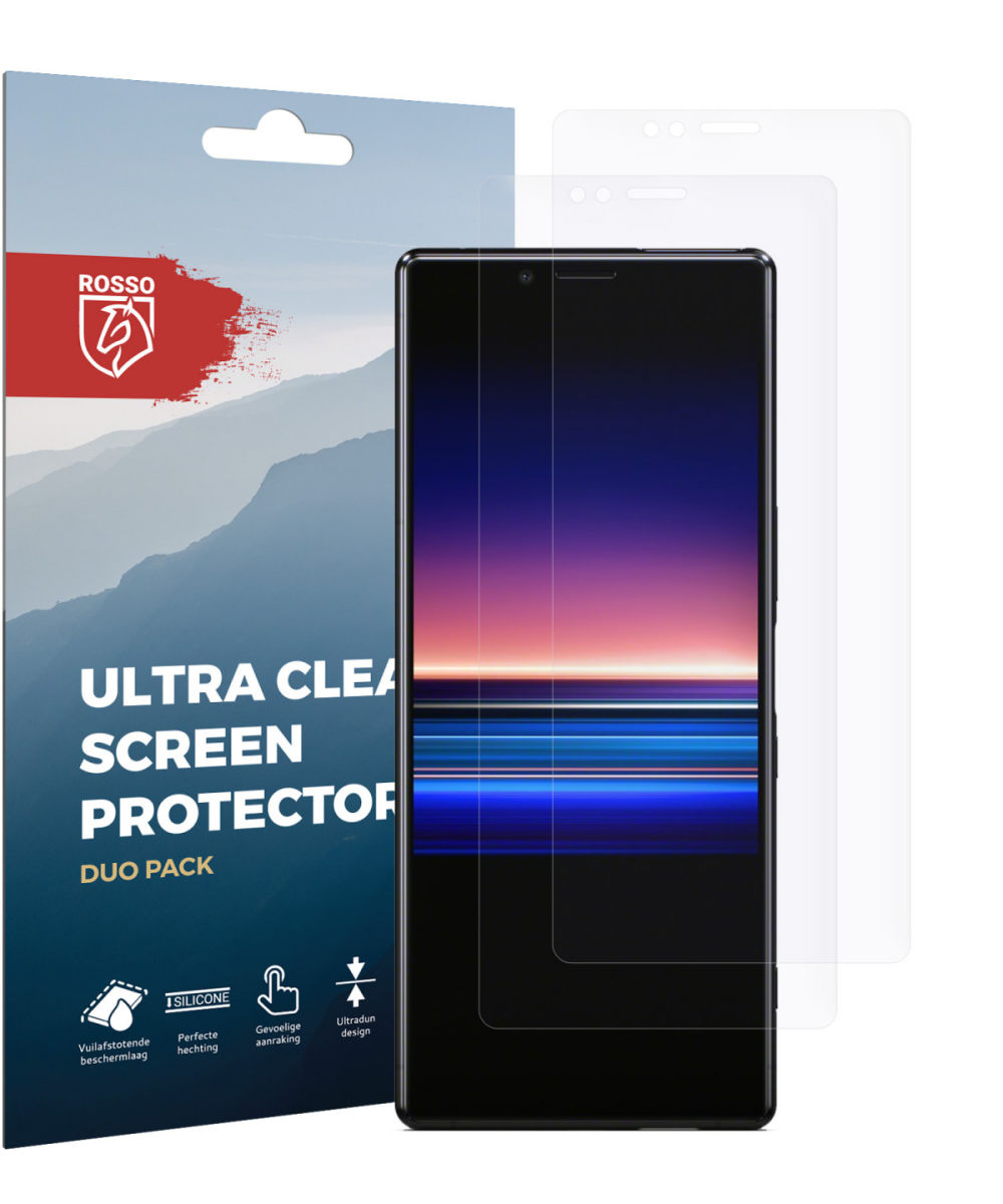 Rosso Sony Xperia 1 Ultra Clear Screen Protector Duo Pack afbeelding 10
