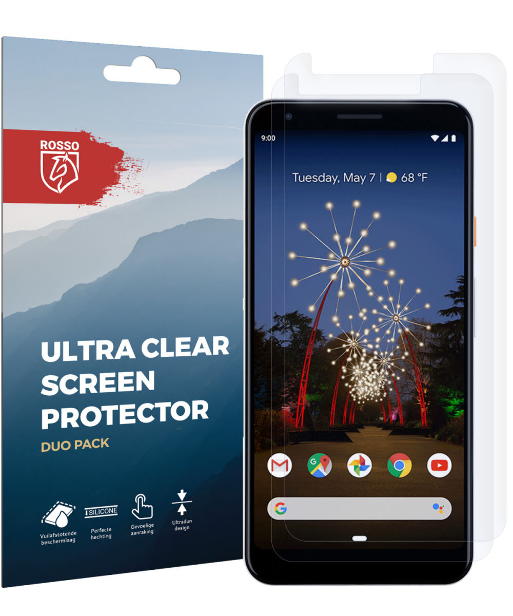Rosso Google Pixel 3a XL Ultra Clear Screen Protector Duo Pack afbeelding 10
