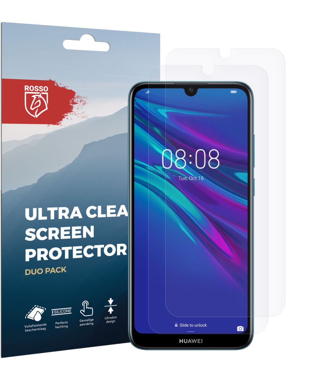 Rosso Huawei Y6s / Y6 (2019) Ultra Clear Screen Protector Duo Pack afbeelding 10