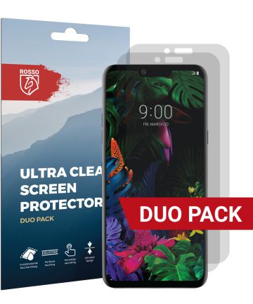 Rosso LG G8 ThinQ Ultra Clear Screen Protector Duo Pack Screen Protectors