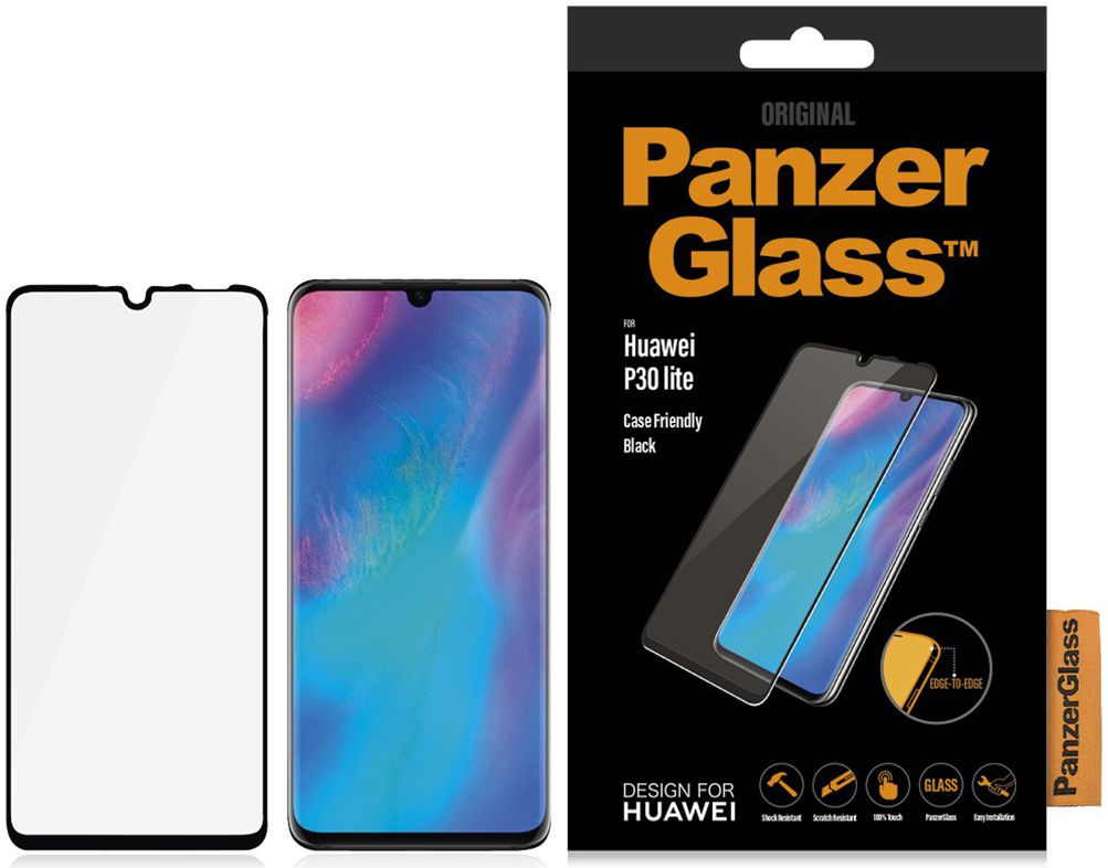 PanzerGlass Huawei P30 Lite Case Friendly Screenprotector afbeelding 3