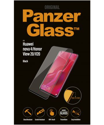 PanzerGlass Honor View 20 Case Friendly Screenprotector Zwart Screen Protectors