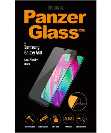 PanzerGlass Samsung Galaxy A40 Case Friendly Screenprotector Screen Protectors