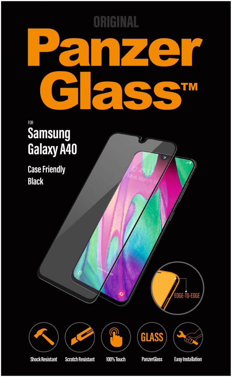 PanzerGlass Samsung Galaxy A40 Case Friendly Screenprotector afbeelding 1