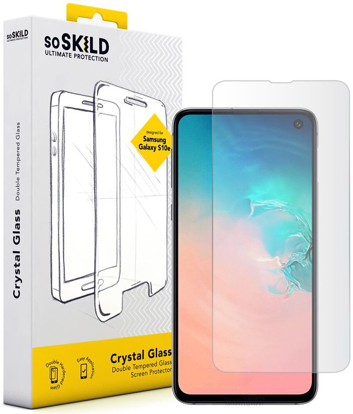 SoSkild Galaxy S10E Tempered Glass Edge to Edge Screenprotector afbeelding 1