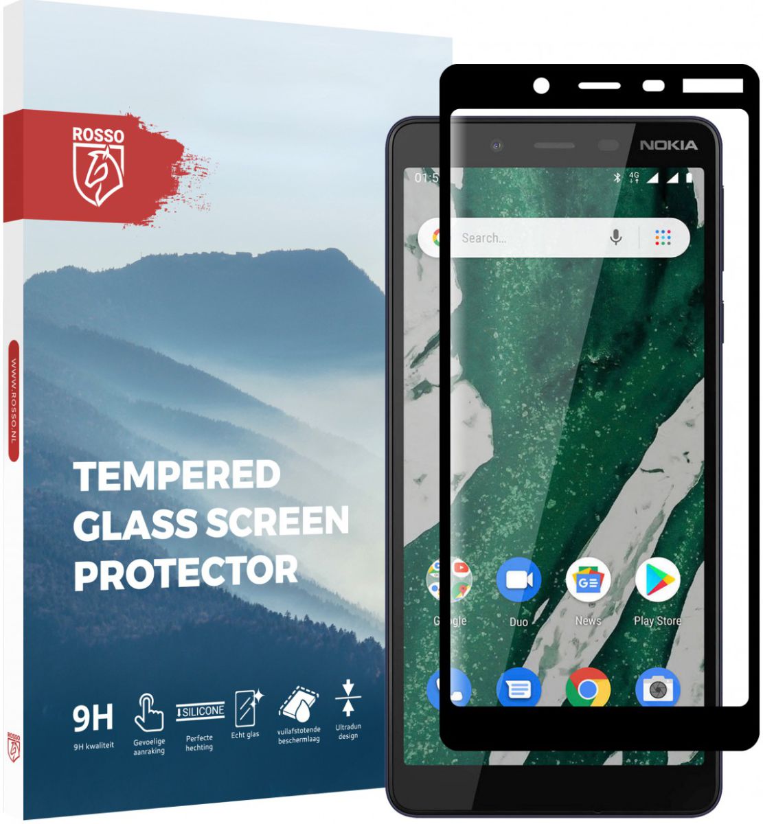 Rosso Nokia 1 Plus 9H Tempered Glass Screen Protector afbeelding 1