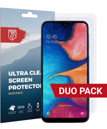 Rosso Samsung Galaxy A20E Ultra Clear Screen Protector Duo Pack Screen Protectors