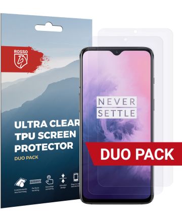 Rosso OnePlus 7 Ultra Clear Screen Protector Duo Pack Screen Protectors