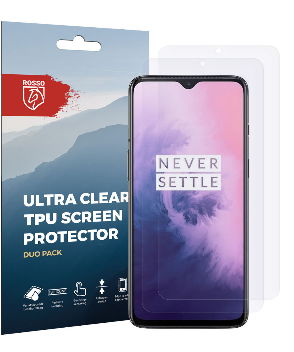 Rosso OnePlus 7 Ultra Clear Screen Protector Duo Pack afbeelding 10