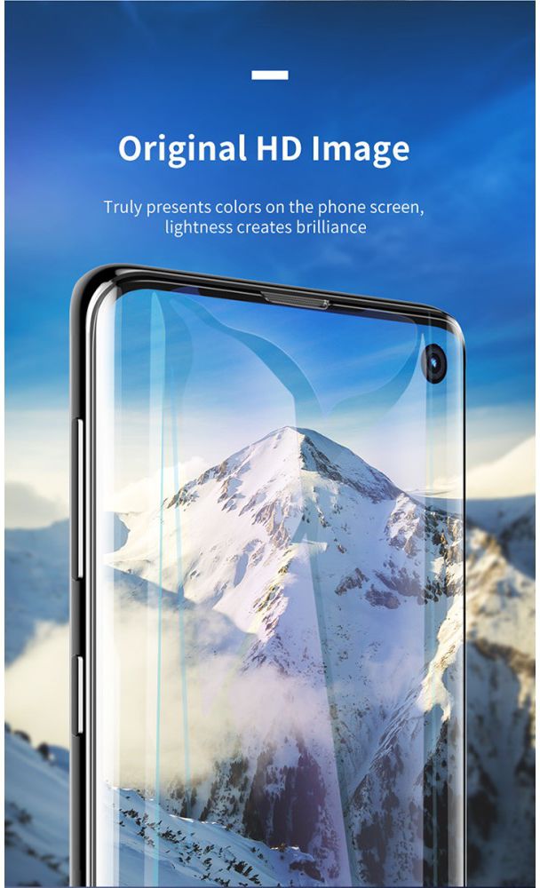 Baseus Curved Screen Protector Samsung Galaxy S10 2-Pack afbeelding 16