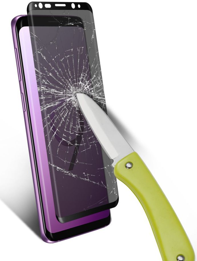 Samsung Galaxy S9 Curved Privacy Tempered Glass Screen Protector Zwart afbeelding 4