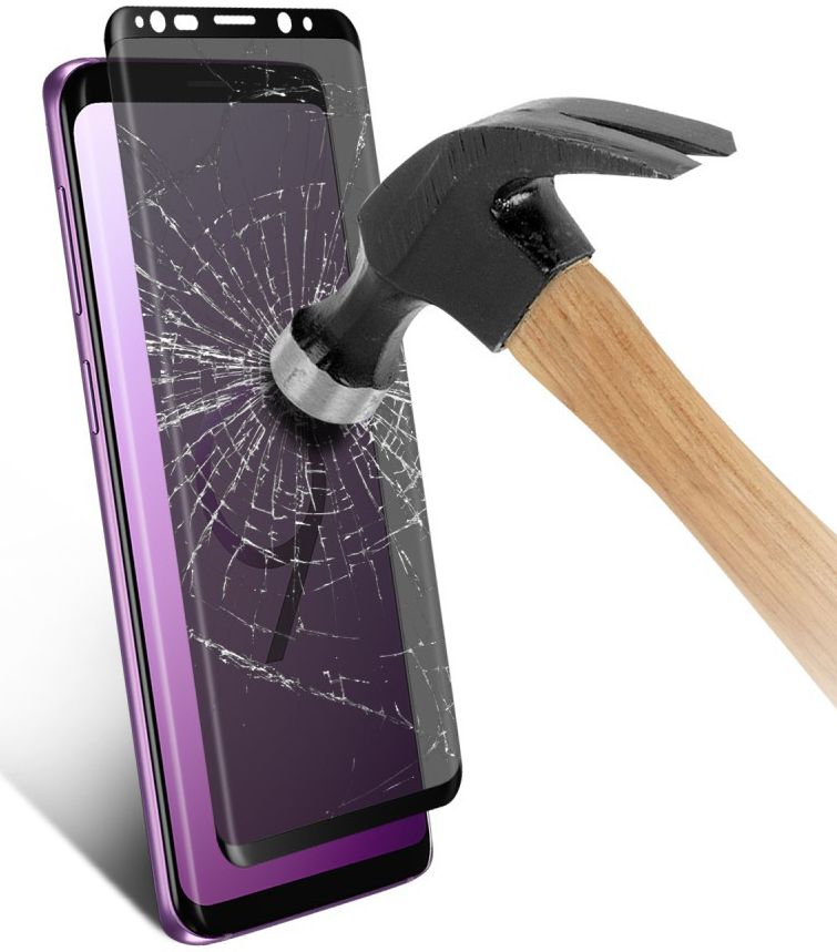 Samsung Galaxy S9 Curved Privacy Tempered Glass Screen Protector Zwart afbeelding 5