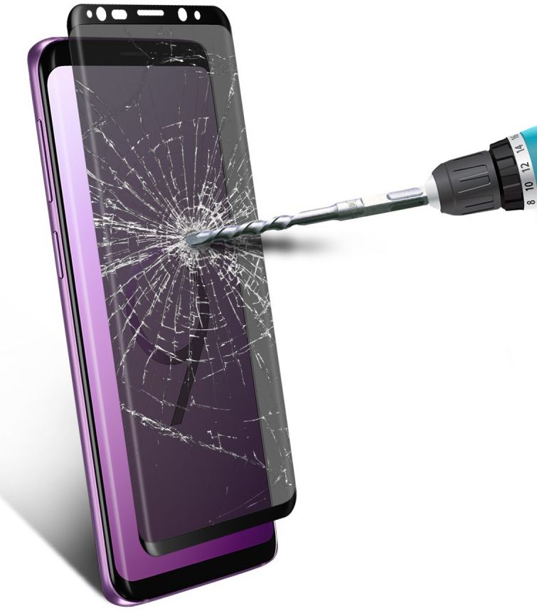 Samsung Galaxy S9 Curved Privacy Tempered Glass Screen Protector Zwart afbeelding 6
