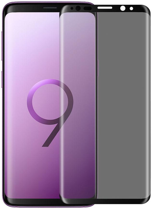 Samsung Galaxy S9 Curved Privacy Tempered Glass Screen Protector Zwart afbeelding 1