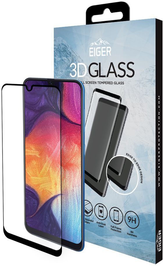 Eiger Samsung Galaxy A50 Tempered Glass Case Friendly Protector Plat afbeelding 1