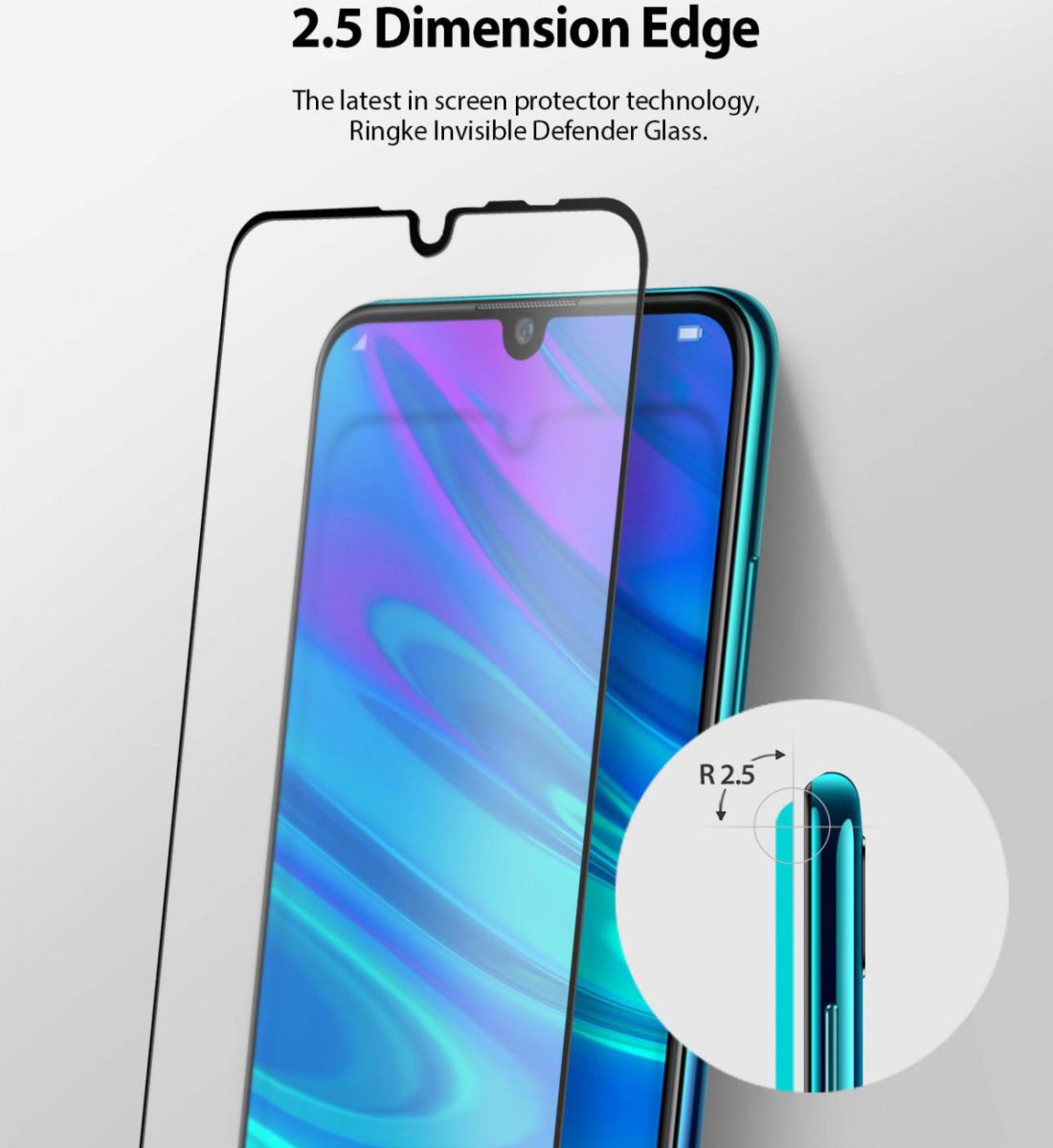 Ringke ID Huawei P Smart 2019 Tempered Glass afbeelding 4