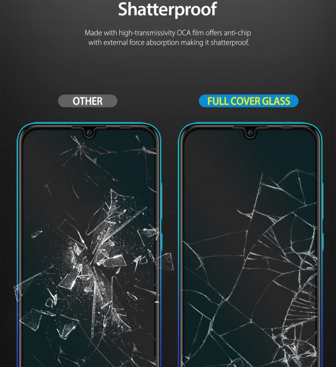 Ringke ID Huawei P Smart 2019 Tempered Glass afbeelding 8