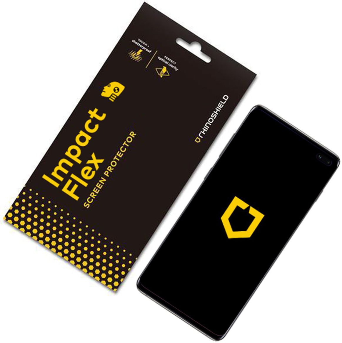 RhinoShield Impact Flex Screen Protector Samsung Galaxy S10 Plus Clear afbeelding 2