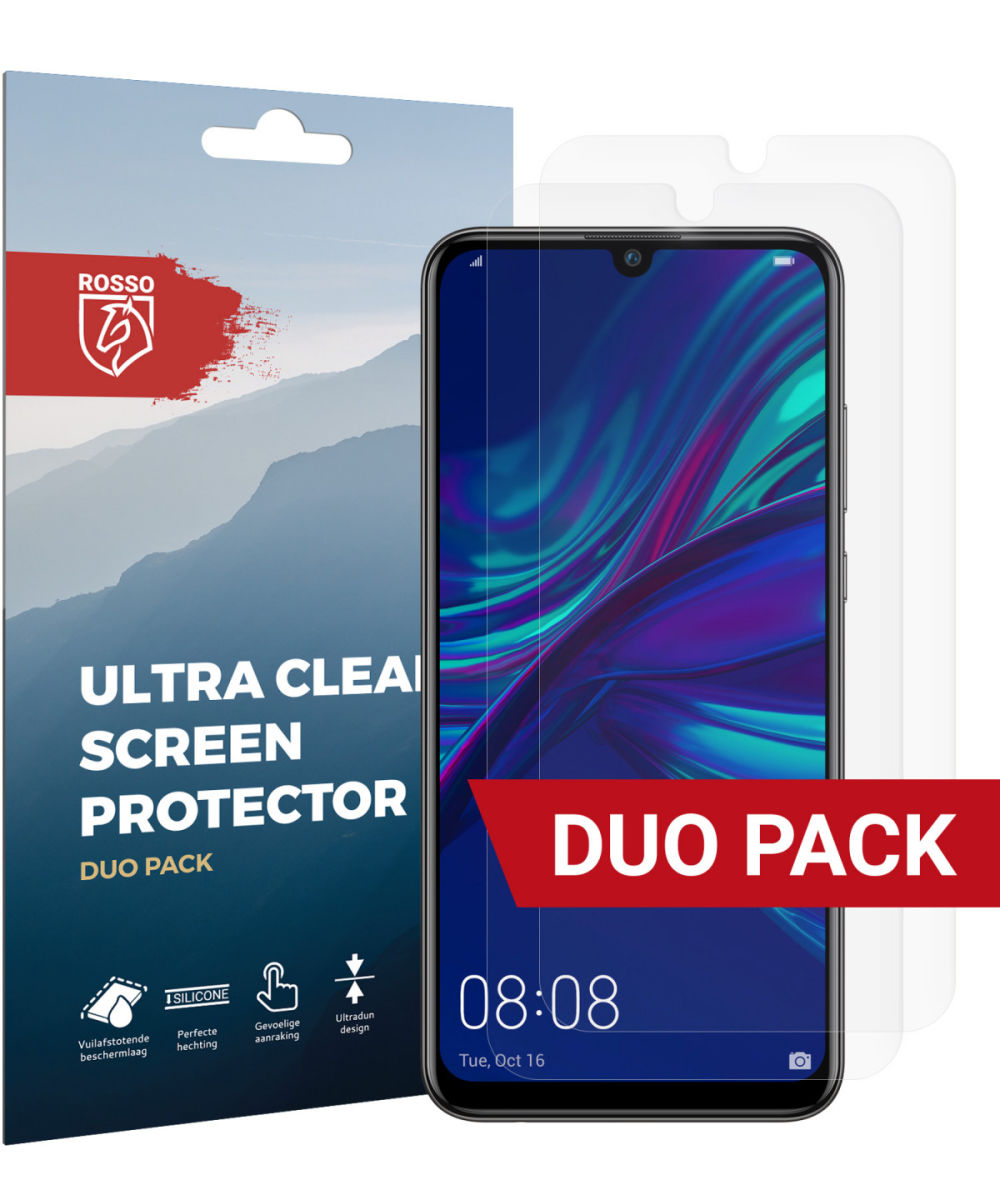Rosso Huawei P Smart Plus (2019) Ultra Clear Screen Protector Duo Pack afbeelding 1