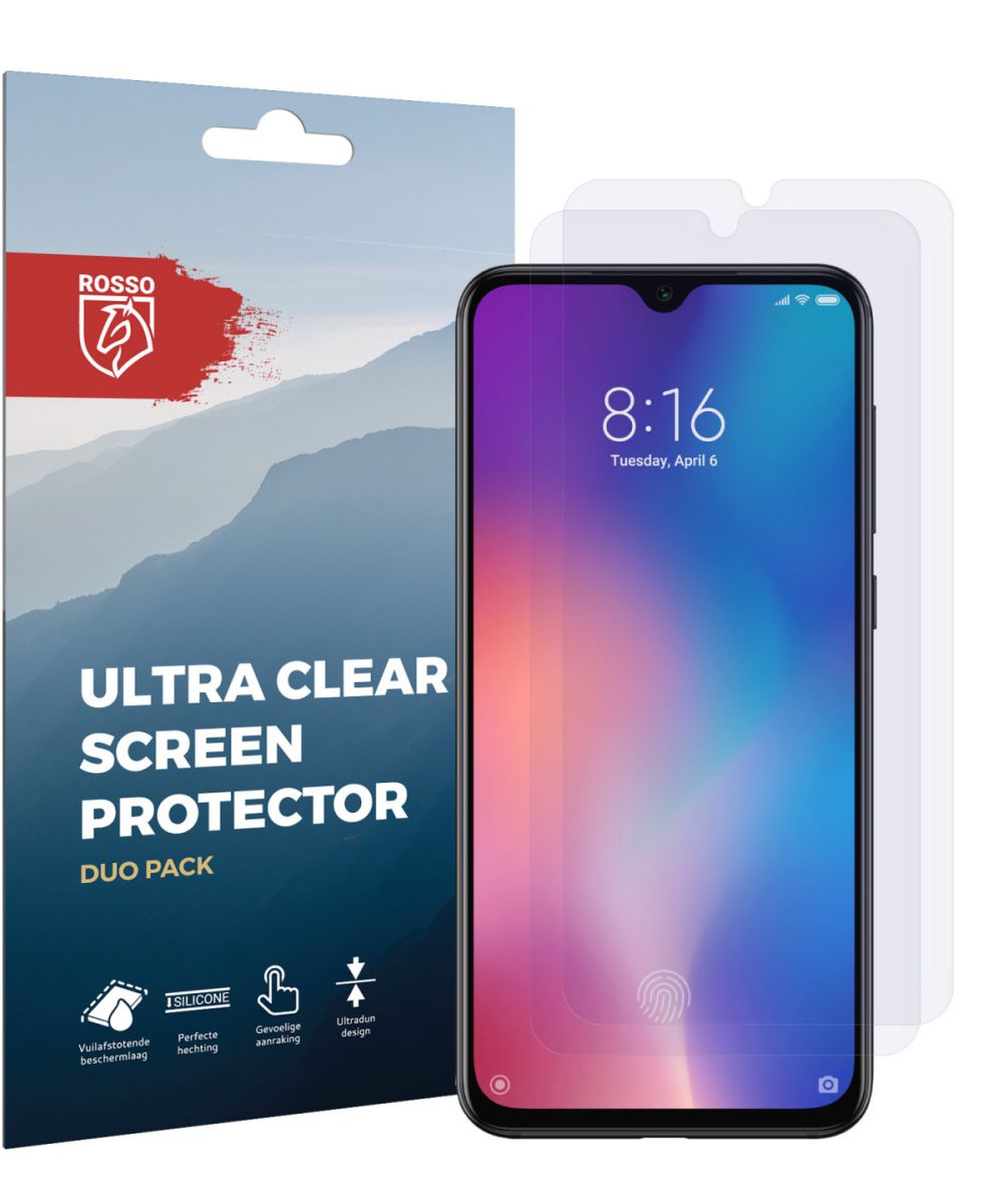 Rosso Xiaomi Mi 9 Ultra Clear Screen Protector Duo Pack afbeelding 9