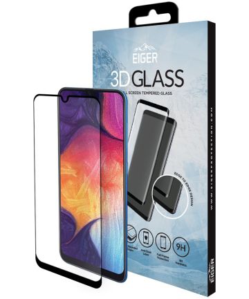 Eiger 3D Glass Tempered Glass Screen Protector Galaxy A50 Zwart Screen Protectors