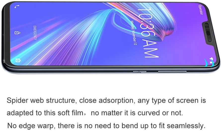 Asus Zenfone Max M2 Volledig Dekkende Screen Protector afbeelding 3