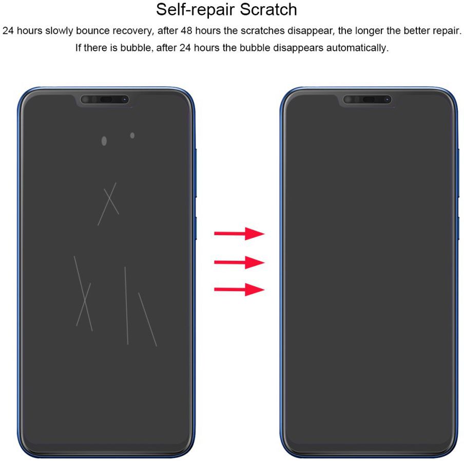 Asus Zenfone Max M2 Volledig Dekkende Screen Protector afbeelding 5