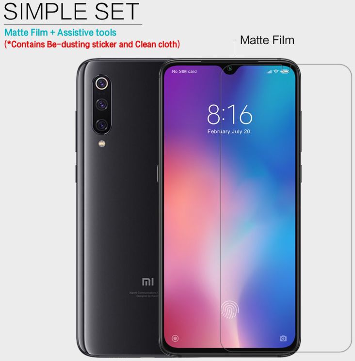 Nillin Scratch-Resistant Screen Protector Xiaomi Mi 9 afbeelding 9