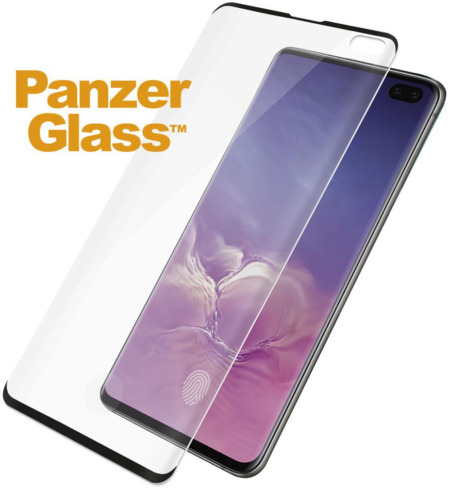 PanzerGlass Samsung Galaxy S10 Plus Fingerprint Screenprotector Zwart afbeelding 2