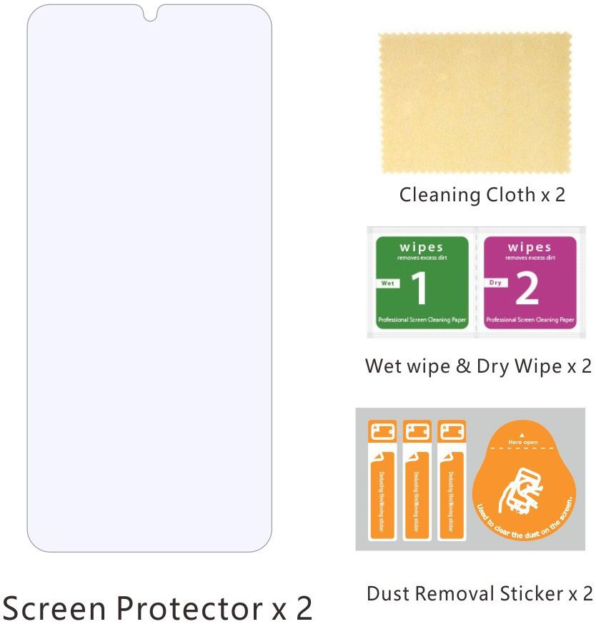 Samsung Galaxy A50 9H Tempered Glass Screen Protector (2 Pack) afbeelding 7