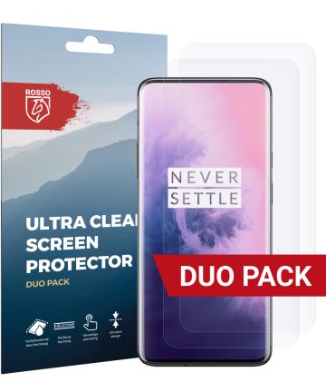 Rosso OnePlus 7 Pro Ultra Clear Screen Protector Duo Pack Screen Protectors