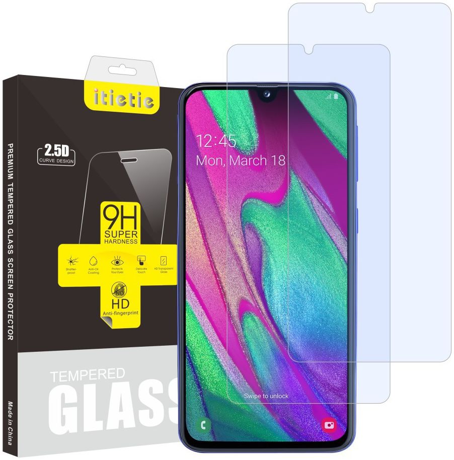 Samsung Galaxy A40 9H Tempered Glass Screen Protector (2-Pack) afbeelding 1