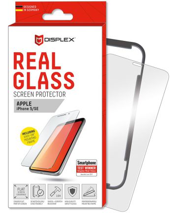 Displex 2D Real Glass + Frame Apple iPhone SE / 5(S) Screen Protector Screen Protectors