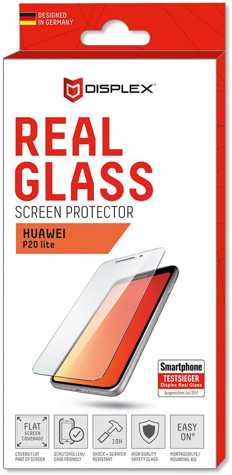 Displex 2D Real Glass Huawei P20 Lite Screen Protector afbeelding 4