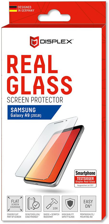 Displex 2D Real Glass Samsung Galaxy A9 (2018) Screen Protector afbeelding 4
