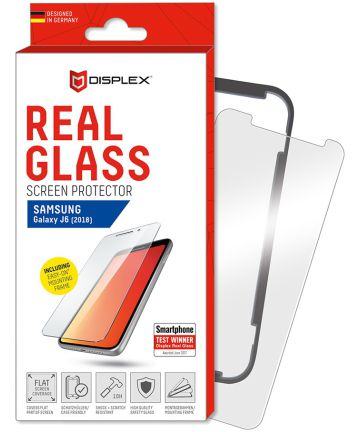 Displex 2D Real Glass + Frame Samsung Galaxy J6 Screen Protector Screen Protectors