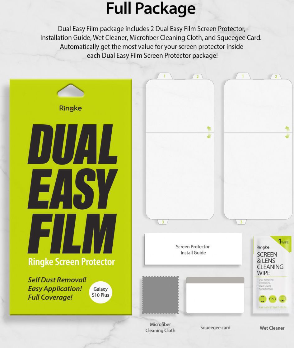 Ringke Dual Easy OnePlus 7 Pro Screen Protector (2-Pack) afbeelding 4