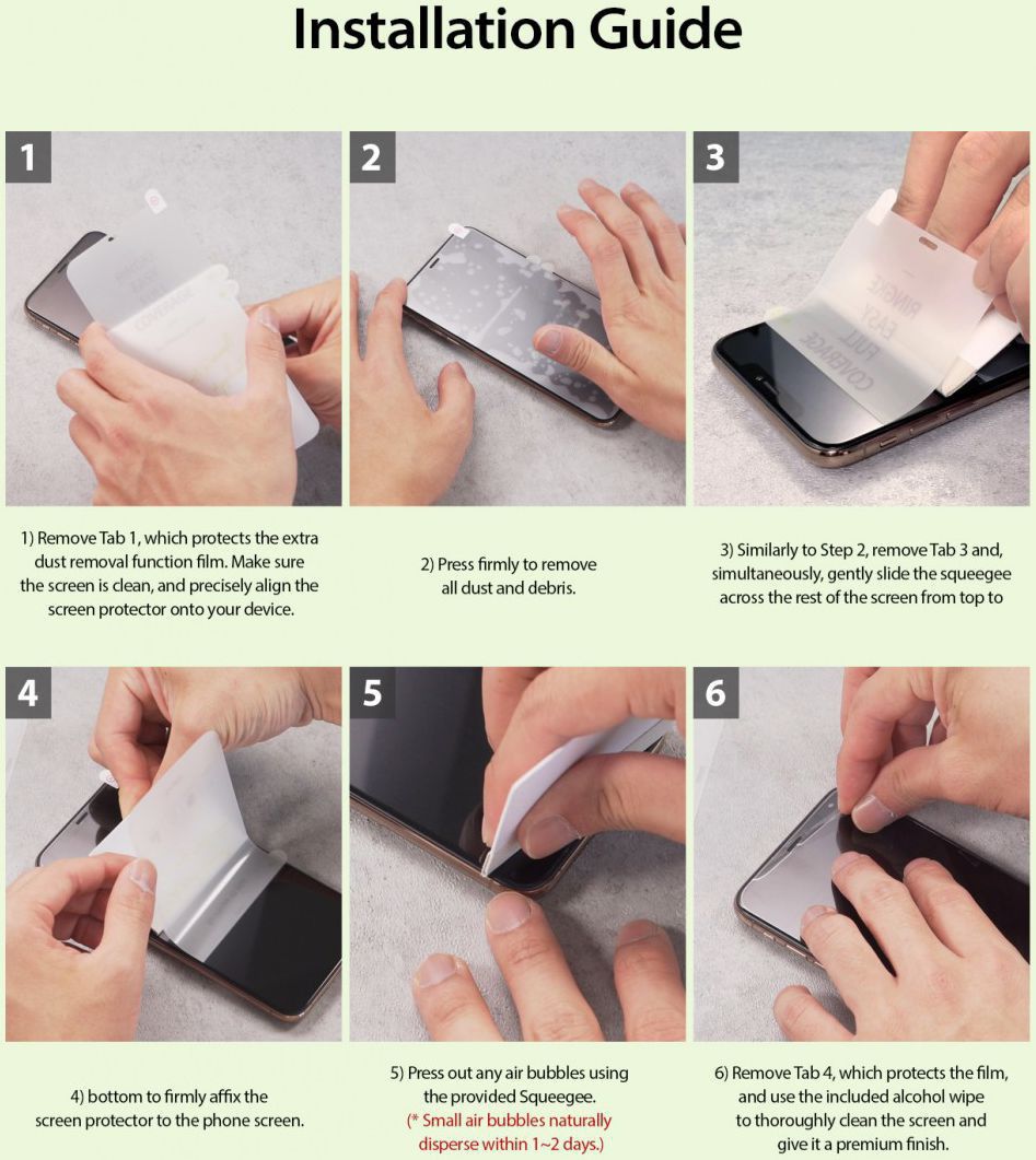 Ringke Dual Easy OnePlus 7 Pro Screen Protector (2-Pack) afbeelding 5